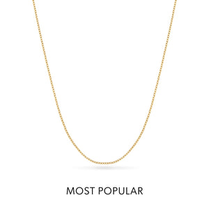 Layering Fine Chain Necklace 16-18 in (Gold)