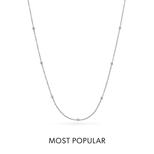 Sphere Chain Necklace (Silver)