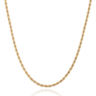 Layering Small Rope Chain Necklace (Gold)