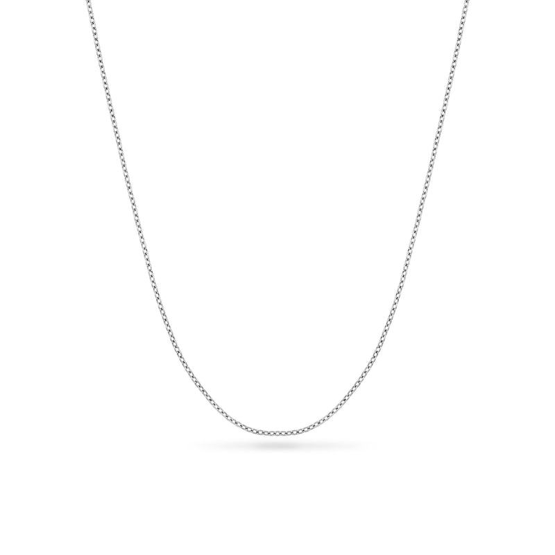 Fine Chain Necklace 18-20 in (Silver)