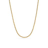 Small Rope Chain Necklace (Gold)
