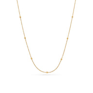 Sphere Chain Necklace 18-20in (Gold)