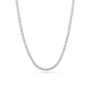Tennis Necklace (Silver)