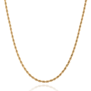 Layering Small Rope Chain Necklace (Gold)