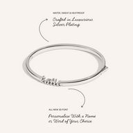 Script Name Bangle (Silver)