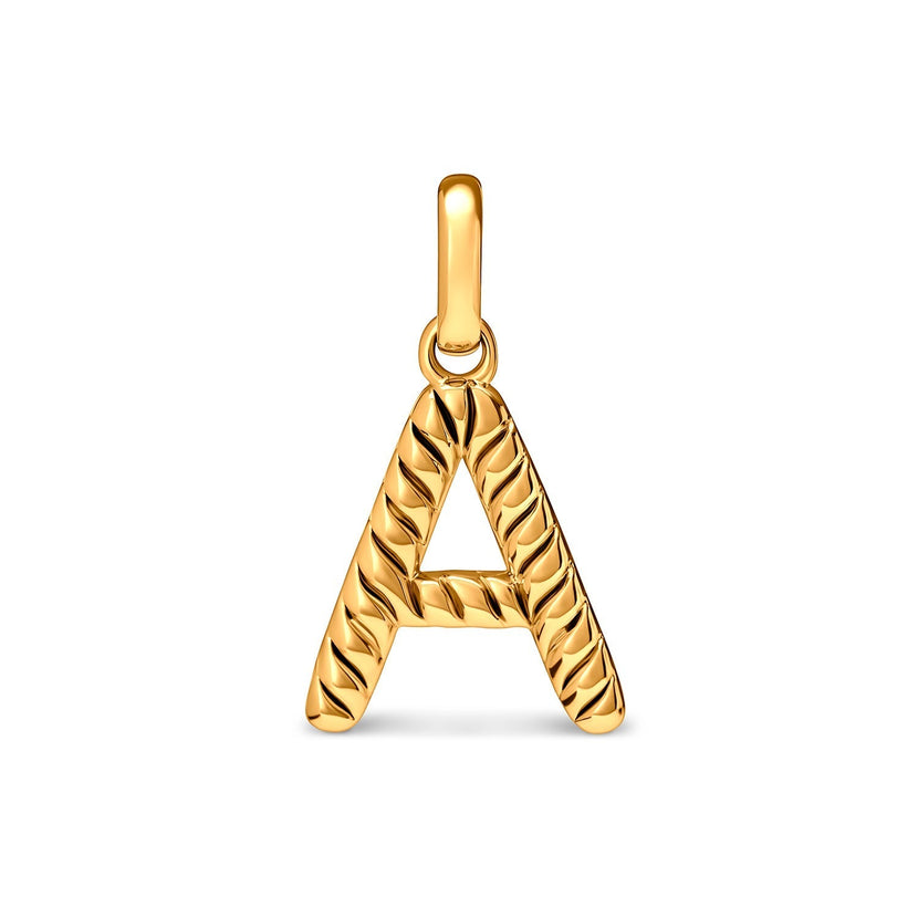 Entwine Initial Pendant (Gold)
