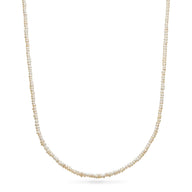 Layering Mini Pearl Beaded Chain Necklace (Gold)