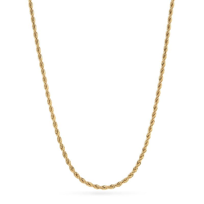 Layering Small Rope Chain Necklace (Gold)