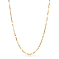 Layering Small Figaro Chain Necklace (Gold)