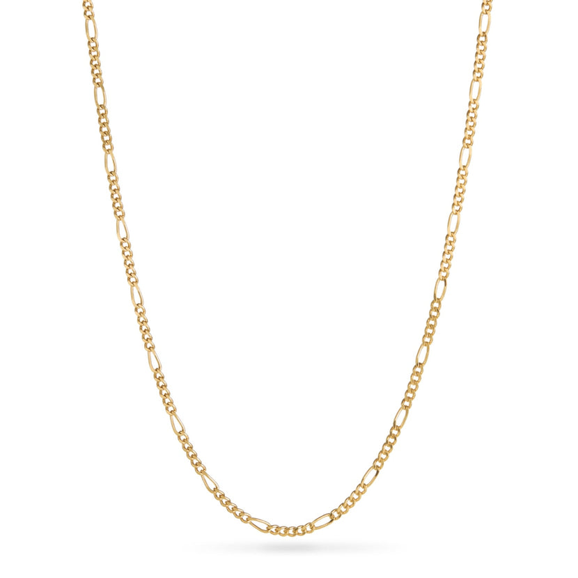 Layering Small Figaro Chain Necklace (Gold)