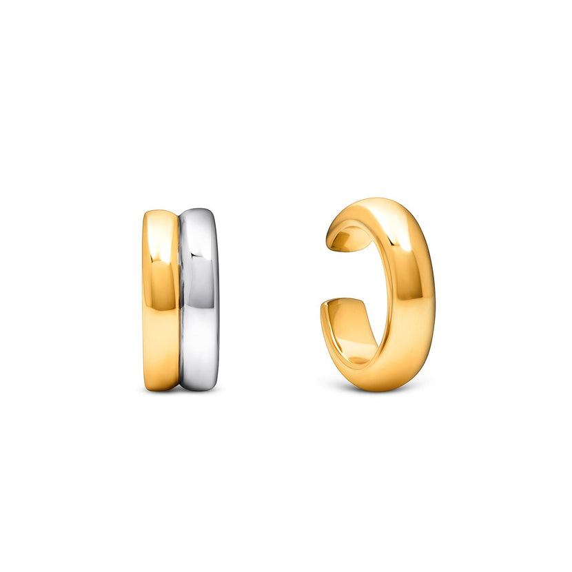 Spotlight Two Tone Ear Cuff Stack (Gold/Silver)