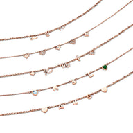 Made Mine Charm Necklace (Rose Gold)