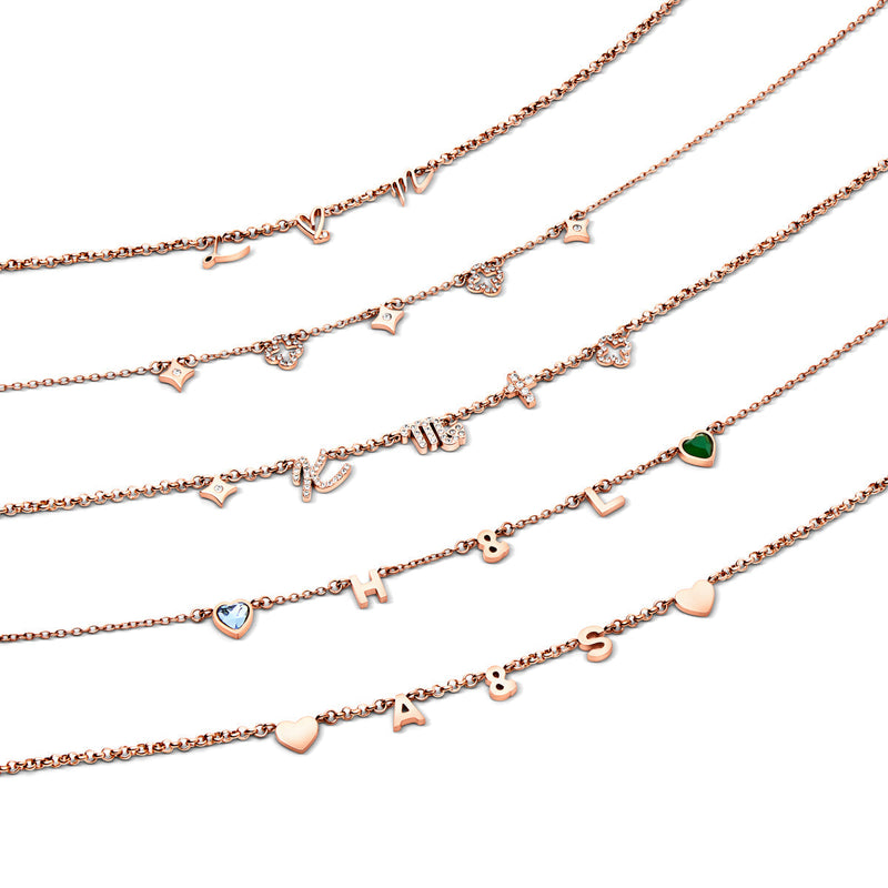 Made Mine Charm Necklace (Rose Gold)