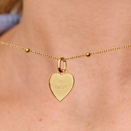 Entwine Custom Heart Necklace (Gold)