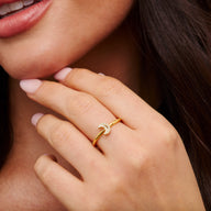 Moon and Back Moon Ring (Gold)
