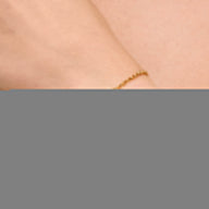 White Quartz Heart Bracelet (Gold)