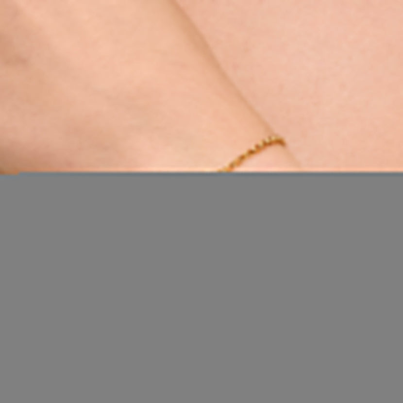 White Quartz Heart Bracelet (Gold)