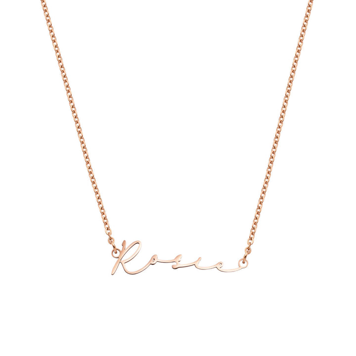 Signature Name Necklace (Rose Gold)