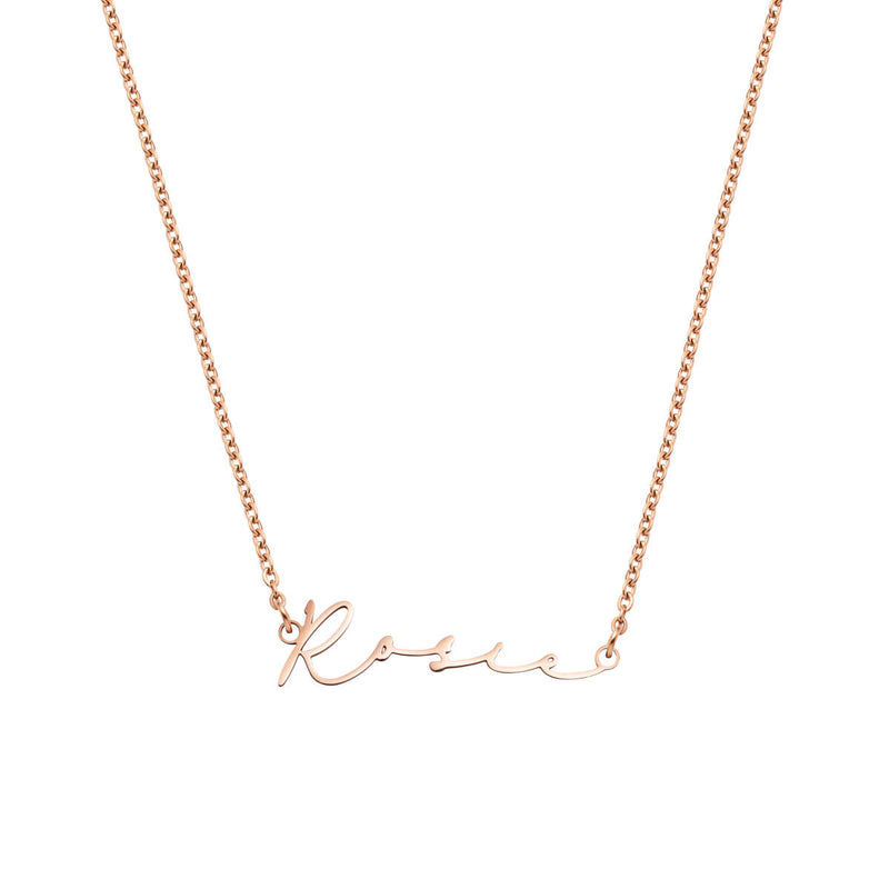 Signature Name Necklace (Rose Gold)