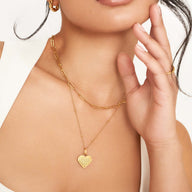 Custom Heart Calendar Necklace (Gold) (Copy)