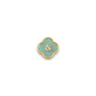 Amazonite Clover Charms (Gold) - &