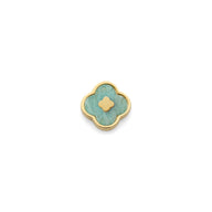 Amazonite Clover Charms (Gold) - Clover