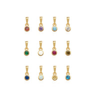 Stacey's Stories Birthstone Pendant (Gold)
