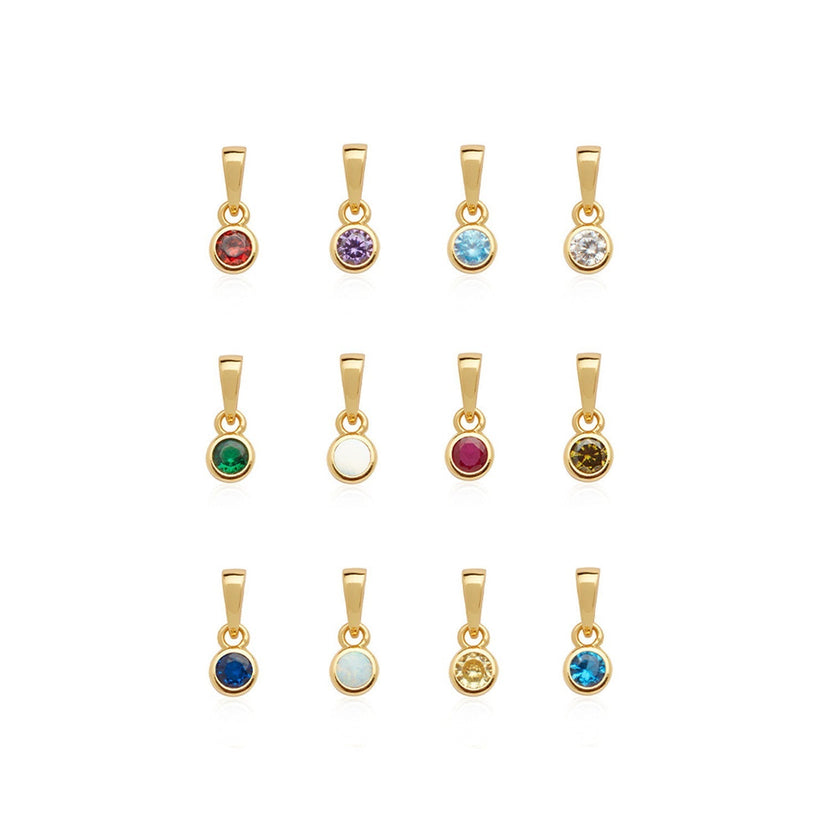 Stacey's Stories Birthstone Pendant (Gold)