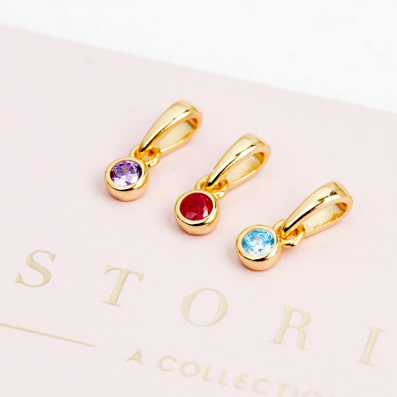 Stacey's Stories Birthstone Pendant (Gold)