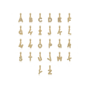 Bubble Initial Pendant (Gold)