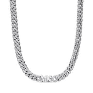 Gala Pavé Initial Choker (Silver)