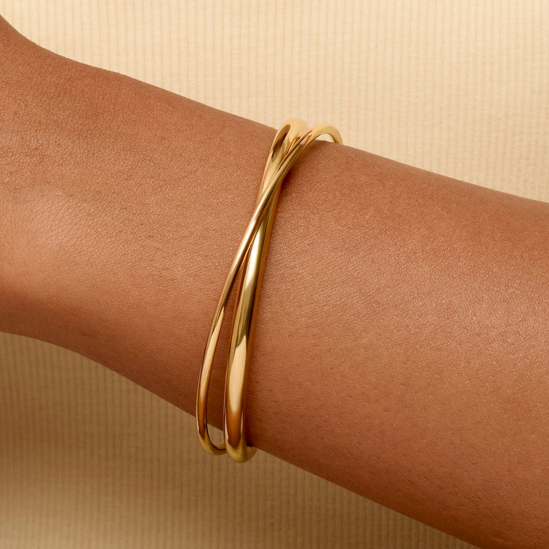 Crossover Bangle (Gold)