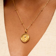 Custom Talisman Coin Necklace (Gold)