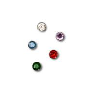 Floating Birthstone Charm (Silver)
