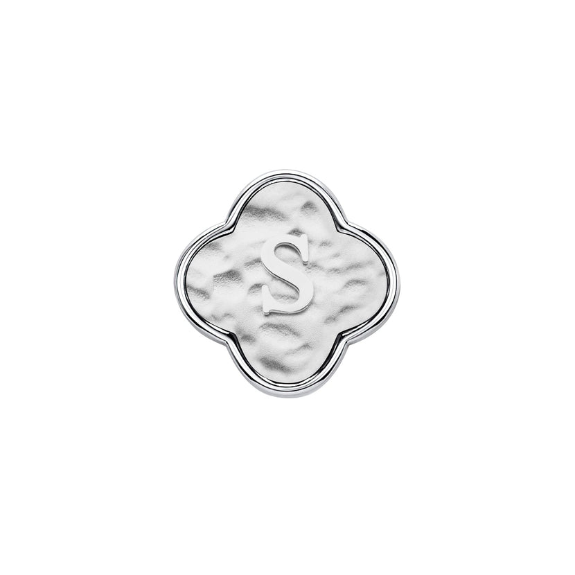 Molten Clover Charms (Silver) - Initials