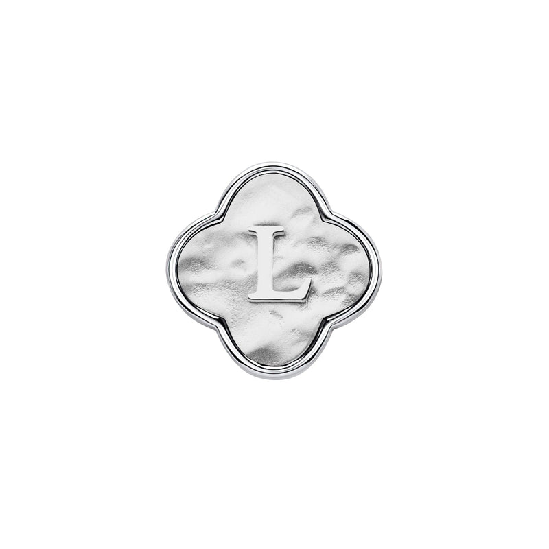 Molten Clover Charms (Silver) - Initials