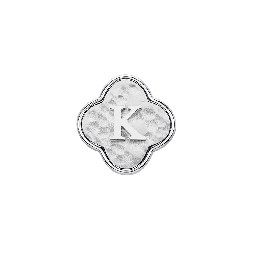 Molten Clover Charms (Silver) - Initials
