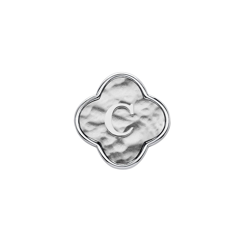 Molten Clover Charms (Silver) - Initials