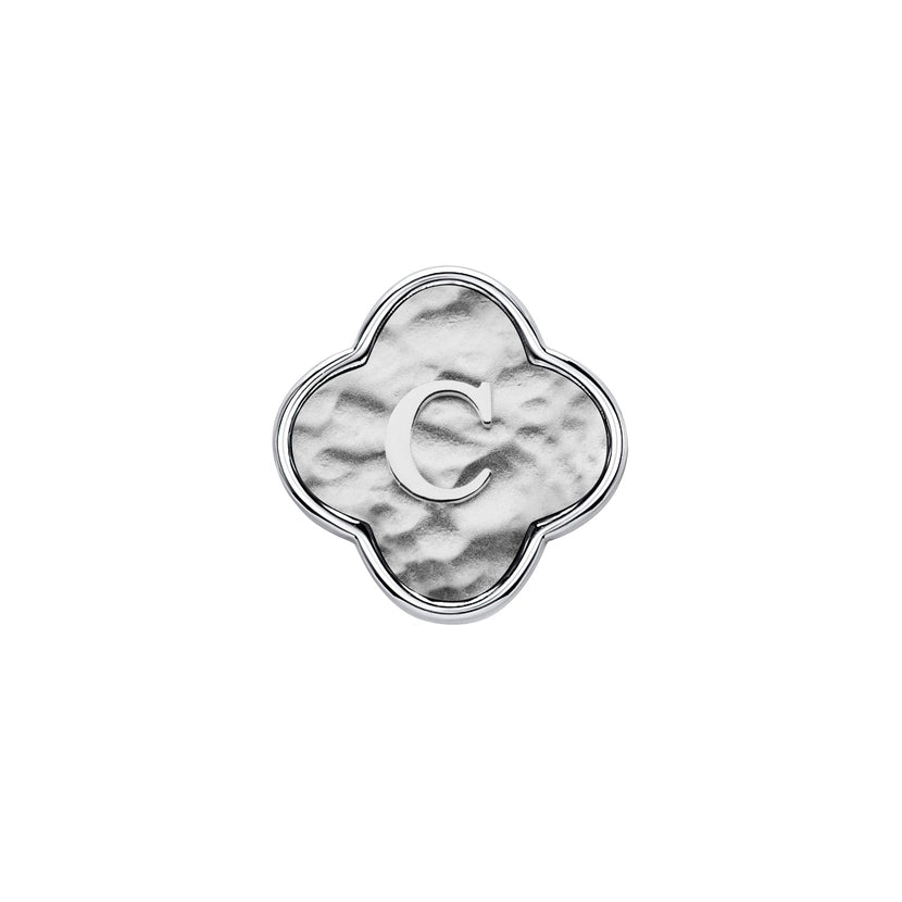 Molten Clover Charms (Silver) - Initials