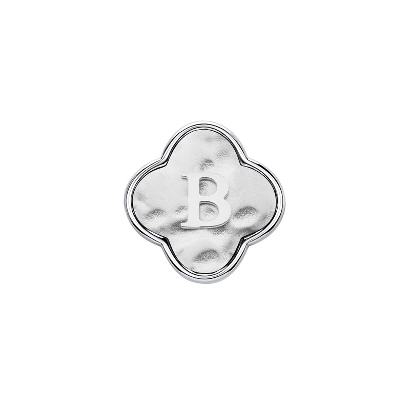 Molten Clover Charms (Silver) - Initials