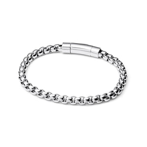 Men's Element Box Chain Bracelet (Silver)