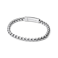 Men's Element Box Chain Bracelet (Silver)