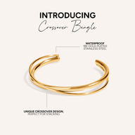 Crossover Bangle (Gold)