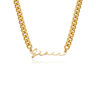 Signature Name Necklace (Gold) (Copy)