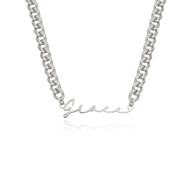 Signature Name Necklace - Silver