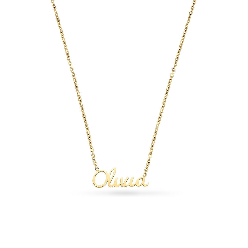 Cursive Name Necklace (Gold)