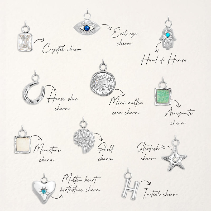 Made Mine Ocean Charm Necklace (Silver)