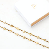 Fine Chain Custom Name Necklace (Gold)