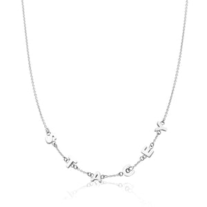 Fine Chain Custom Name Necklace (Silver)
