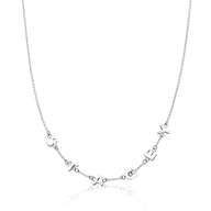 Fine Chain Custom Name Necklace (Silver)